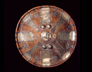 Escudo (cuero y plata) de Ethiopian School