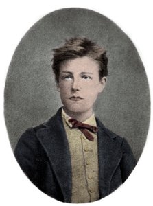 Arthur Rimbaud, poeta y aventurero francés - Retrato de Arthur Rimbaud (1859 - 1891) a los 17 años. Fotografía de Carjat