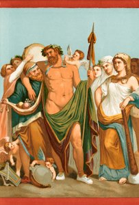 Hércules y Ónfale, de una pintura pompeyana