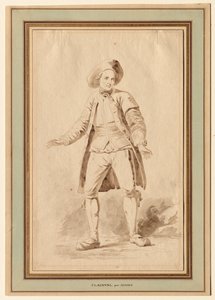 El actor Clairval, siglo XVIII