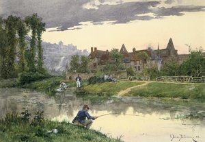 Soldados al borde del río de Etienne Berne Bellecour