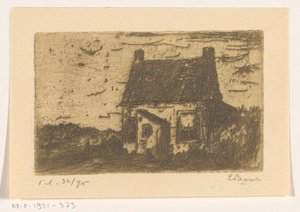 Casa rural en Ter Heijde, cerca de La Haya (título original del objeto) de Etienne Bosch (signed by artist)