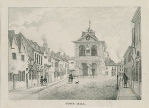 Tamworth - El Ayuntamiento: litografía, nd [1796-1865]