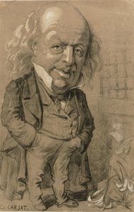 Retrato caricaturesco de Pierre-Jean de Beranger de Etienne Carjat