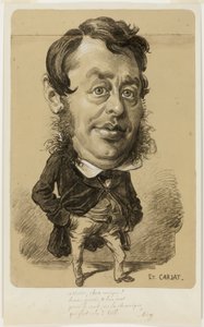 Caricatura de un hombre de Etienne Carjat