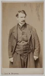 Retrato de François Delsarte, c.1870-90 (impresión a la albúmina) de Etienne Carjat