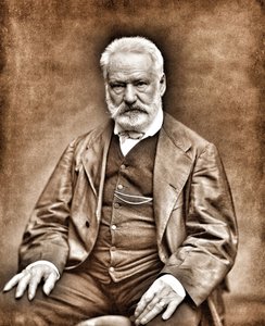 Retrato de Victor Hugo después de Etienne Carjat - Imagen digitalmente limpiada