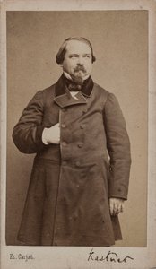 Retrato del compositor Jean-Georges Kastner de Etienne Carjat
