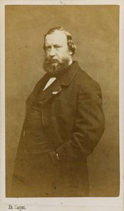 Retrato del artista Constant Troyon 1810-1865, principios de 1860s de Etienne Carjat