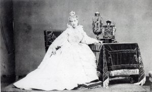 Sarah Bernhardt (1844-1923) en el papel de Marie de Neubourg en 