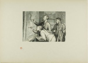 La Exposición de Pinturas de 1868: Dando el último toque de Etienne Carjat