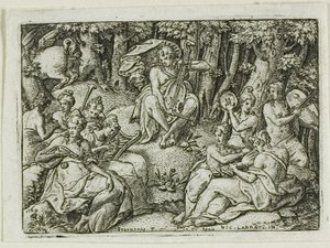 Apolo y las Musas de Etienne Delaune