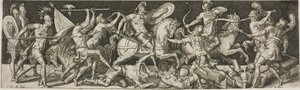 Caballería y soldados de infantería de Etienne Delaune