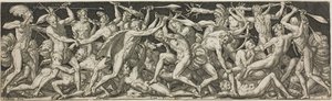 Combates y Triunfos: Batalla de los Hombres Desnudos de Etienne Delaune