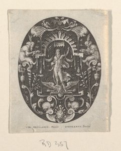 Júpiter, de Grotesques à fond noir, Divinités et Allégories de Etienne Delaune