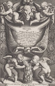 Frontispicio de la Colección de Retratos, 1714-41