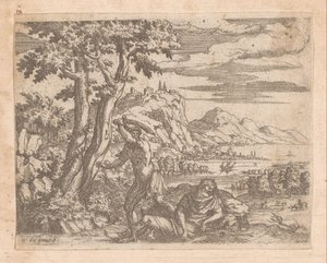 Paisaje con Júpiter e Io de Etienne Duperac