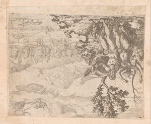 Paisaje con Mercurio matando a Argus de Etienne Duperac