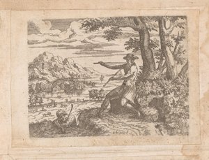 paisaje con mercurio y argus de Etienne Duperac