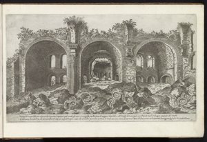 Restos de la basílica de Majencio en Roma Edificios antiguos (título de la serie) I vestigi dell
