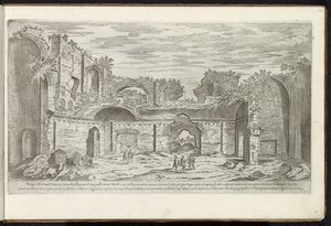 Ruinas de las Termas de Caracalla en Roma Edificios antiguos (título de la serie) I vestigi dell