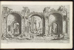 Ruinas de las Termas de Caracalla en Roma Edificios antiguos (título de la serie) I vestigi dell