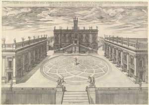 Speculum Romanae Magnificentiae: Vista del Capitolio Romano, 1569