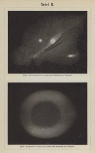 Vistas de la Nebulosa de Andrómeda y la Nebulosa del Anillo en la constelación de Lyra