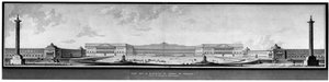 Proyecto para la renovación del castillo de Versalles, elevación y perspectiva - E.L. Boullée. de Etienne Louis Boullee