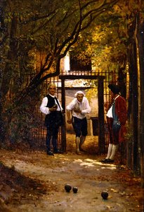 Jugando a la Petanca