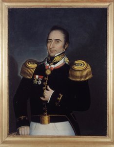 Retrato de Andre Hipolito (Hyppolite) Bouchard, quien participó en la Revolución de Buenos Aires el 25 de mayo de 1810, por Etienne Prosper Berne-Bellecour (o Bernet-Bellecour: 1838 - 1910) de Etienne Prosper Berne Bellecour