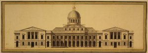 Diseño para el Capitolio de EE.UU., 1793 de Etienne Sulpice Hallet
