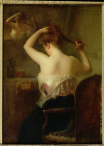 Mujer Arreglándose el Cabello, 1903 de Etienne Tournes