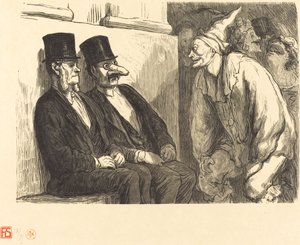 Baile de la Ópera: ¡Te diviertes demasiado! de Etienne after Honoré Daumier