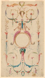 Dibujo, Decoración de paneles, ca. 1780