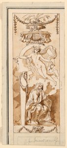 Diseño para un panel pintado de Etienne de Lavallee Poussin