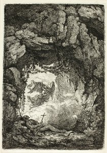 La Muerte de San Jerónimo de Etienne de Lavallee Poussin