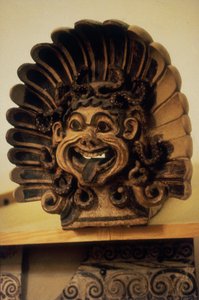 Antefija en forma de cabeza de Gorgona de Etruscan