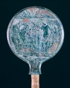 Espejo de bronce grabado, de Todi (Umbría) de Etruscan