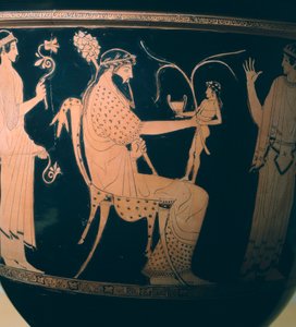 Crátera (gran jarrón) (detalle) de Etruscan
