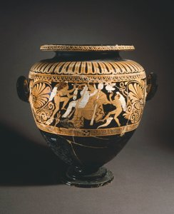 Stamnos (vasija para almacenar líquidos). Cerámica de figuras rojas de Porano (Umbría). Civilización etrusca, siglo IV a.C. de Etruscan