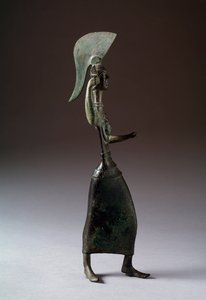La diosa etrusca Menerva (Menrva) - Escultura de bronce, 440-420 a.C.