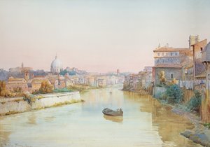 Vista del Tíber desde el Ponte Sisto