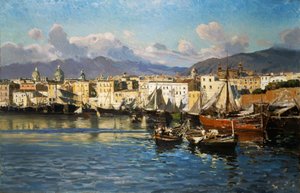 Viejo puerto de Palermo de Ettore de Maria Bergler