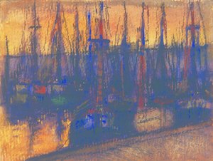 Barcos de pesca en el puerto de Blankenberge de Eugeen van Mieghem