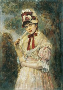 retrato de una dama de Eugen Horstig