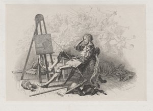 Mañana después del baile de máscaras: Emil Theodor Richter en su caballete