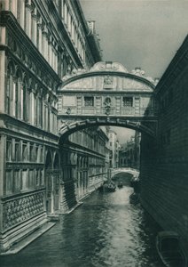 Puente de los Suspiros, Venecia, Italia, 1927 de Eugen Poppel