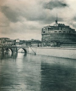 Castel Sant Angelo, Roma, Italia, 1927 de Eugen Poppel