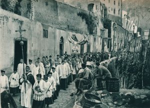 Procesión, Capri, Italia, 1927 de Eugen Poppel